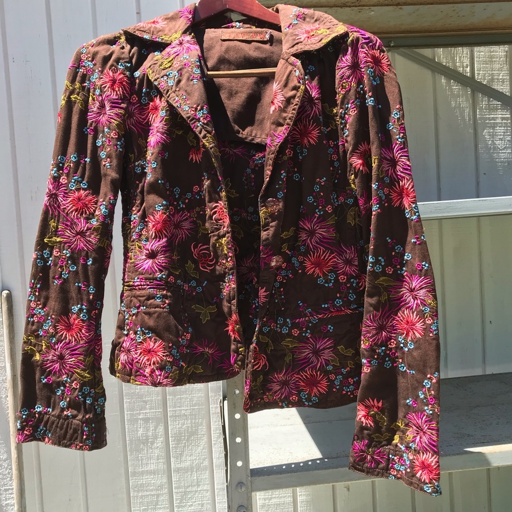 Johnny Was Size Medium Embroidery Blazer Jacket